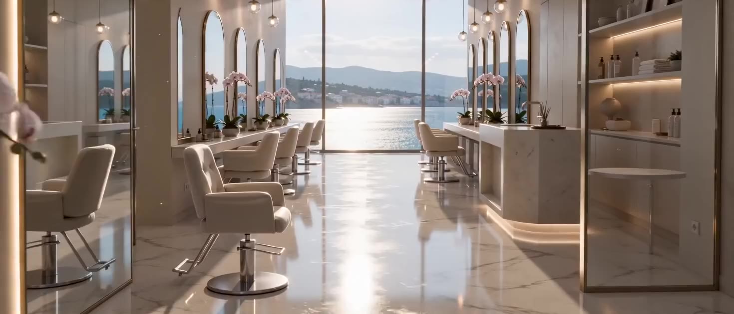 Es'Senew deniz manzaralı salon